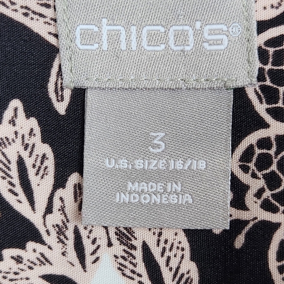 Chico's Silky Soft Floral Charm Easy Shirt Roses Modal Blend Women's Size XL - Picture 7 of 8